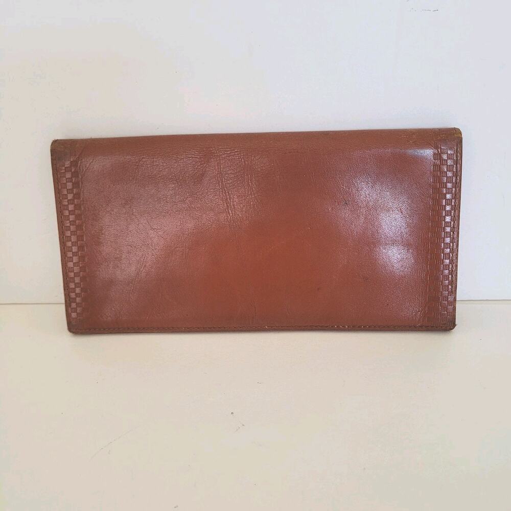 Burberry Leather Wallet Brown Clutch Logo Large Nova Designer Vintage Slim - Picture 2 of 14